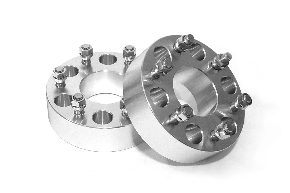 95002 – SOUTHERN TRU Wheel Spacer, 6 x 5.5 Inch Bolt Pattern 2 Inch Thickness Slide-On Mount Silver Aluminum Set Of 2...